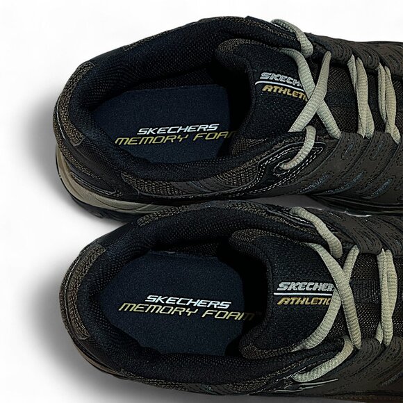 Skechers Men After Burn Memory Fit 50125 Black Athletic Shoes Sneakers Sz 10.5 - Picture 5 of 8